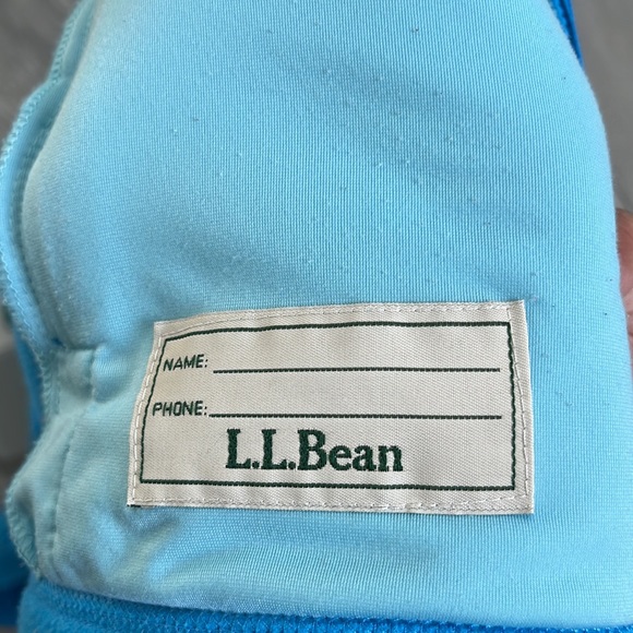 L.L Bean Fleece Light Blue Zip Up Hoodie Women’s Size XLP/18 - Picture 8 of 8
